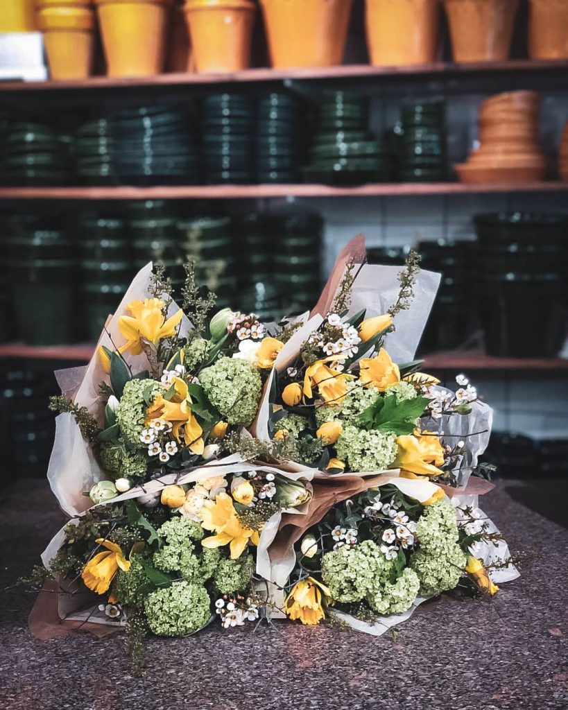 Bukett från blombutik på kungsholmen