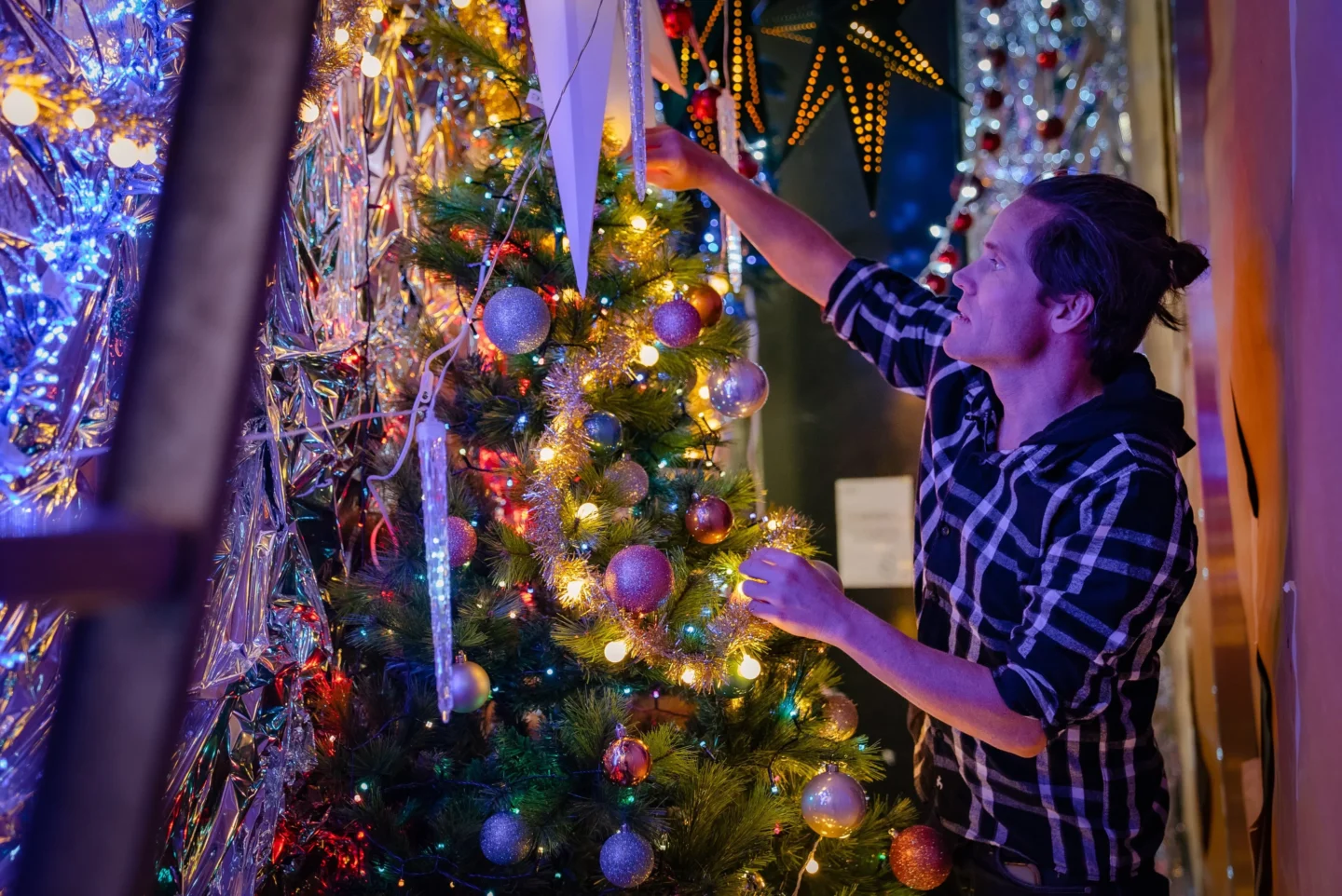 Julballe dekoration Västermalmsgallerian