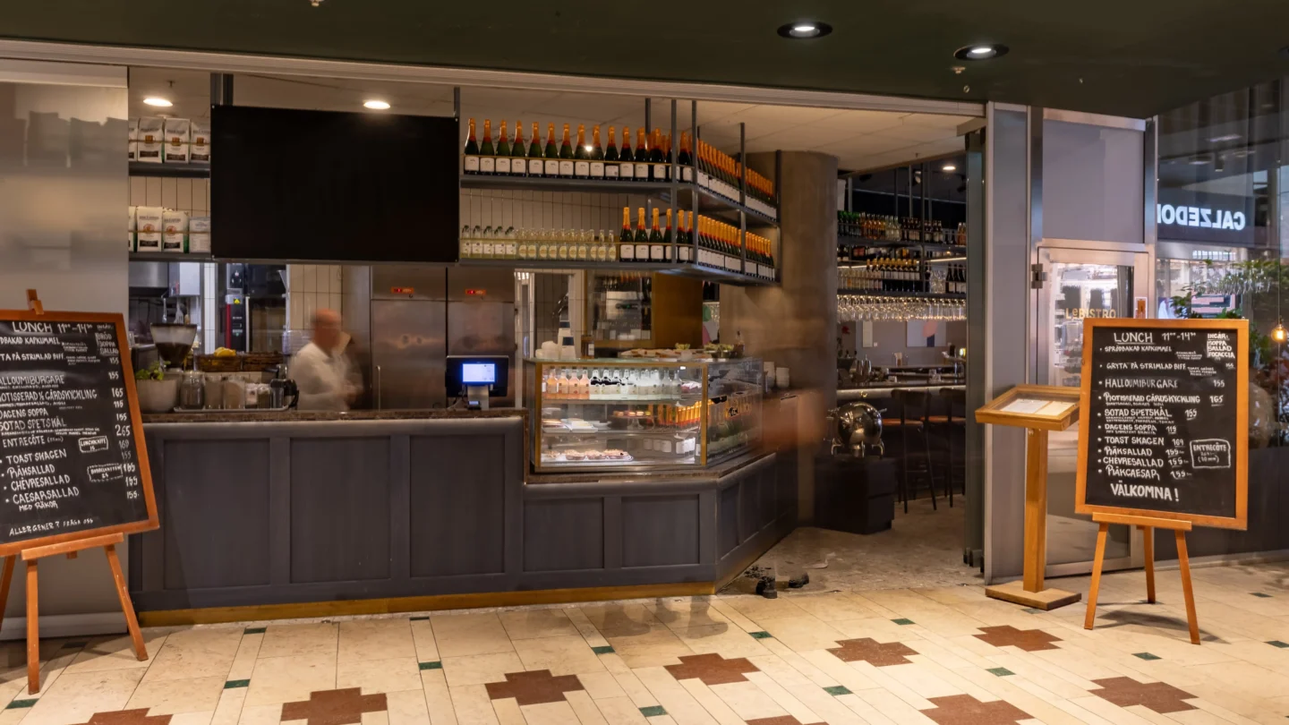 Le Bistro Västermalmsgallerian på Kungsholmen