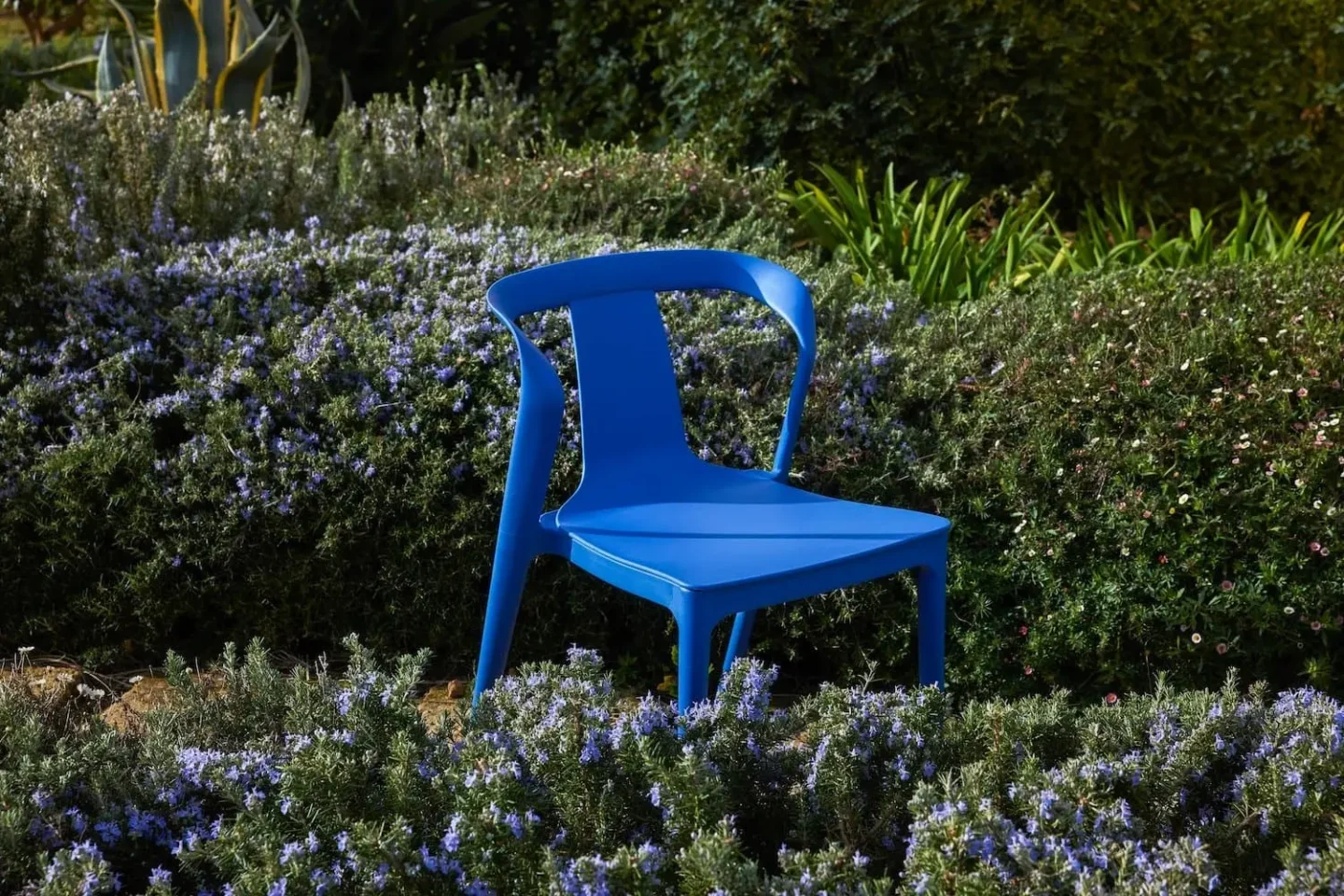Blå stol utemöbler från Hemtex